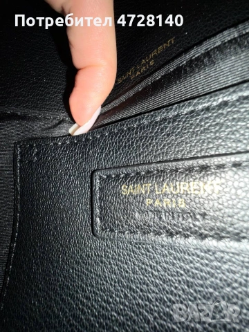 Дамска чанта YSL в черно, снимка 7 - Чанти - 54262714