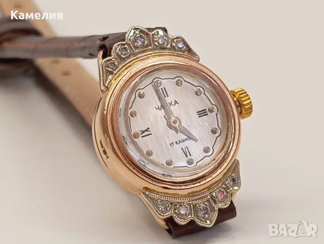 Руски златен часовник, снимка 6 - Дамски - 55777157