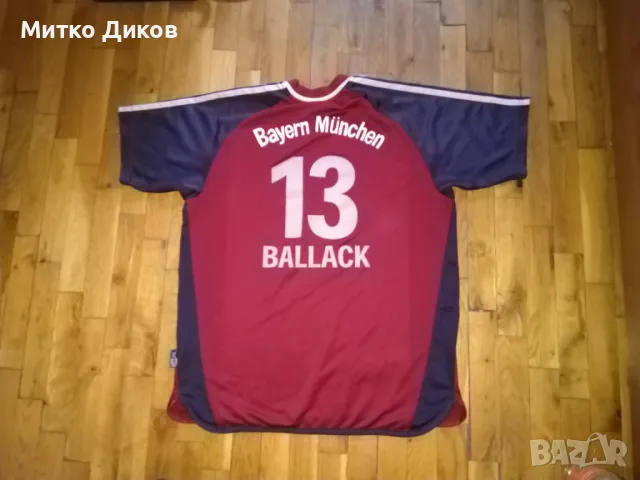 Байерн Мюнхен винтидж 2002г футболна тениска маркова на адидас №13 М.Балак размер 176см-М, снимка 10 - Футбол - 47307181