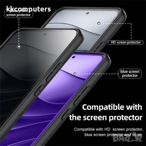 Xiaomi Redmi Note 14 4G MagSafe PC + TPU / Hybrid Калъф и Протектор, снимка 5 - Калъфи, кейсове - 50891581