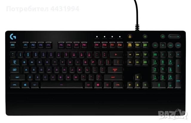 Клавиатура, Logitech G213 Prodigy Gaming Keyboard - US Int'l, снимка 1