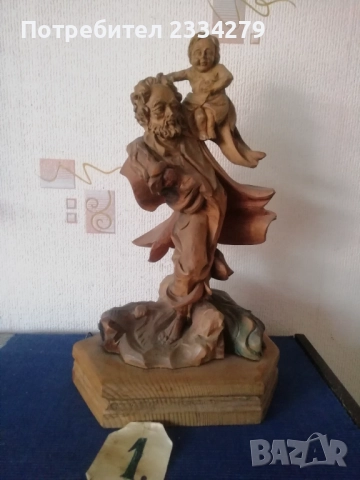 Стари статуи ръчна дърворезба от различни години, автори, държави, снимка 5 - Статуетки - 52544136