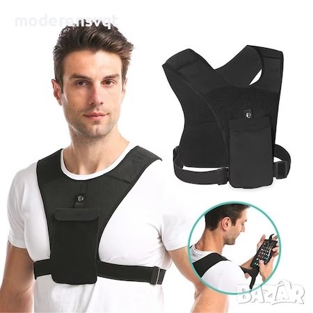 Лека жилетка за бягане, държач за телефон на гърдите, снимка 3 - Други - 42126147