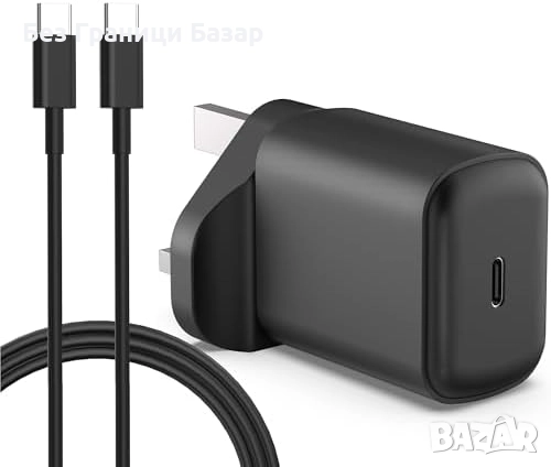 Ново 25W USB-C бързо зарядно с кабел за Samsung Galaxy S23 S22 S21 Note Самсунг