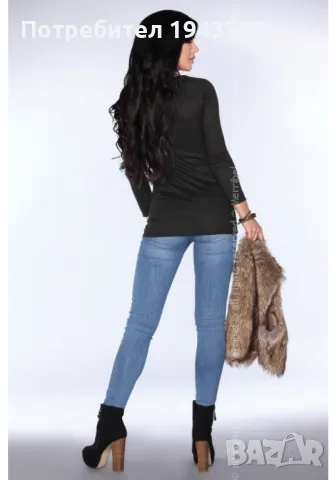 Дамска туника в черен цвят CG025, снимка 2 - Туники - 48287652