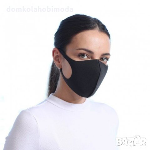 Черна Неопренова маски за лице, снимка 4 - Медицински консумативи - 31809014