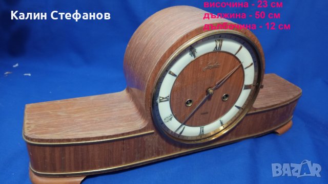 Ретро настолен часовник Юнгханс  JUNGHANS   EXACTA, снимка 2 - Антикварни и старинни предмети - 42919420