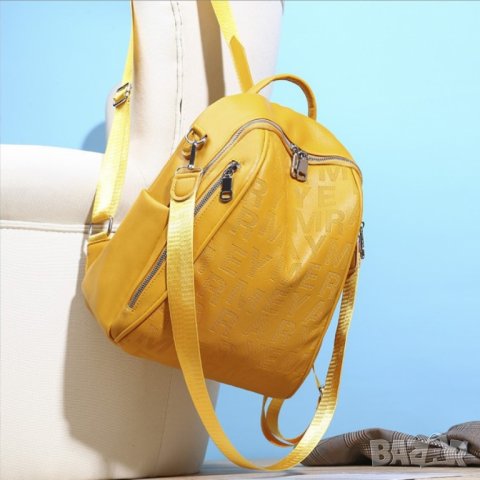 Дамска чанта - раница Meryem Yellow, снимка 4 - Раници - 37915757