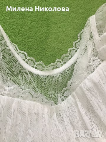 Бяла официална рокля 1-2 г, снимка 3 - Бебешки рокли - 37310169