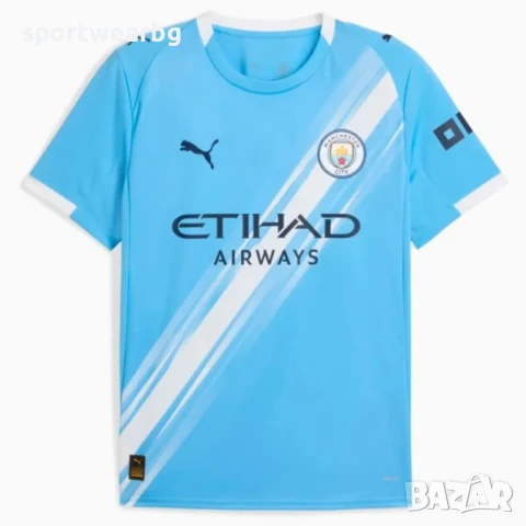 Мъжка футболна тениска Манчестър Сити 2025 2026 домакинска