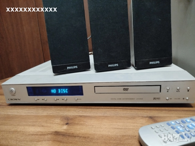 Система за домашно кино CROWN 100w с колони и дистанционно, снимка 2 - Плейъри, домашно кино, прожектори - 52680957