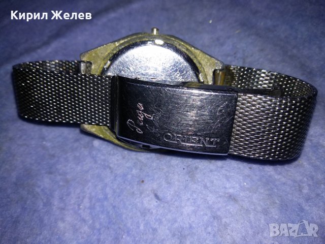 ORIENT AAA Crystal 21 JEWELS Стар МАРКОВ ЯПОНСКИ МЕХАНИЧЕН ЧАСОВНИК с Неръжд СТОМАНЕНА ВЕРИЖКА 36571, снимка 12 - Антикварни и старинни предмети - 39892680