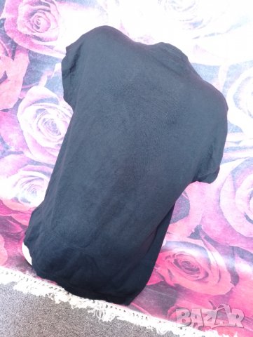 Черно болеро тип жилетка с къс ръкав С, снимка 2 - Жилетки - 37899760