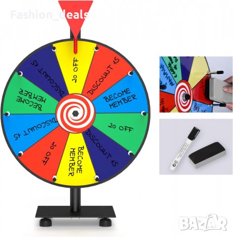 Нова въртяща се игра Рулетно колело със стойка, сухо изтриване, снимка 6 - Други игри - 39554454