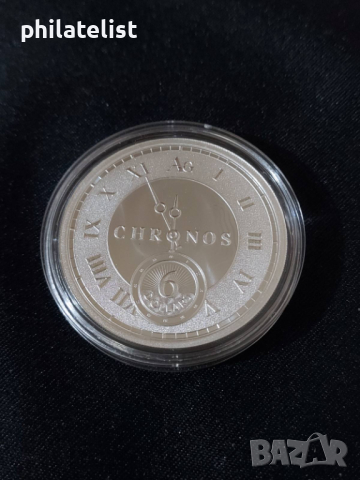 Токелау 2024 - 6 NZD – Хронос , Часовник 1 OZ – Сребърна монета