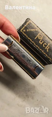 Hohner Puck – миниатюрна хармоника в тон C с оригинална кутия, снимка 9 - Духови инструменти - 55730619