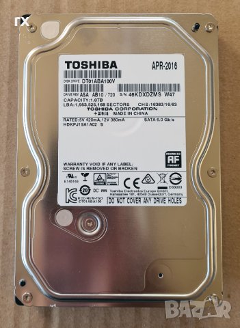 1tb нов хард диск Toshiba / WD за DVR NVR HDD, снимка 2 - Твърди дискове - 42071092