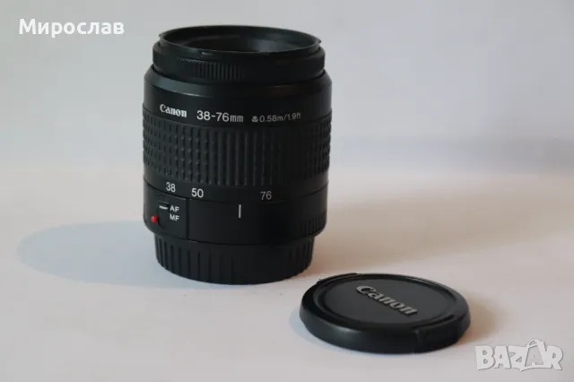 CANON ZOOM LENS   38-76 mm  0.58/1.9 ft  ОБЕКТИВ ФОТОАПАРАТ , снимка 2 - Обективи и филтри - 50287431