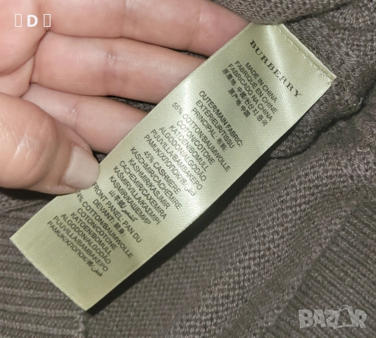 BURBERRY кшмирена блуза С - оригинал, снимка 5 - Блузи с дълъг ръкав и пуловери - 53998633