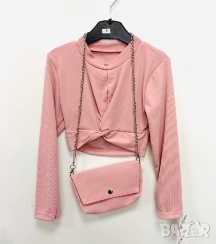 Нежна блуза с чанта Размери -4г.6г.8г.10г.12г.14г. Цена -29 лв