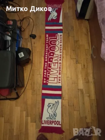 Ливърпул фенски шал винтидж рядък