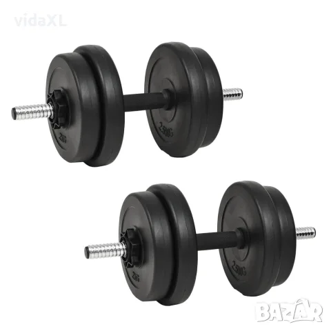 vidaXL Дъмбел с тежести 40 кг, снимка 1 - Фитнес уреди - 56146597