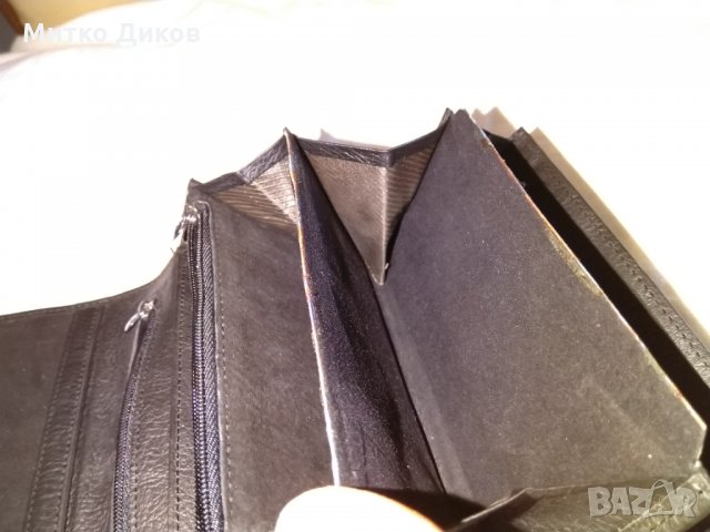 Портмоне кожено Хейшън черно мат 155х95мм, снимка 7 - Портфейли, портмонета - 34302565