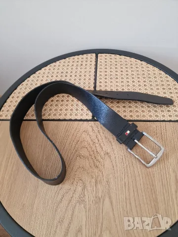 Мъжки колан TOMMY HILFIGER естествена кожа, снимка 5 - Колани - 56241767