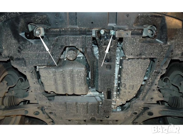 Метална кора под двигател и скоростна кутия Citroen C – Crosser 2007г – 2016г, снимка 7 - Аксесоари и консумативи - 51662335