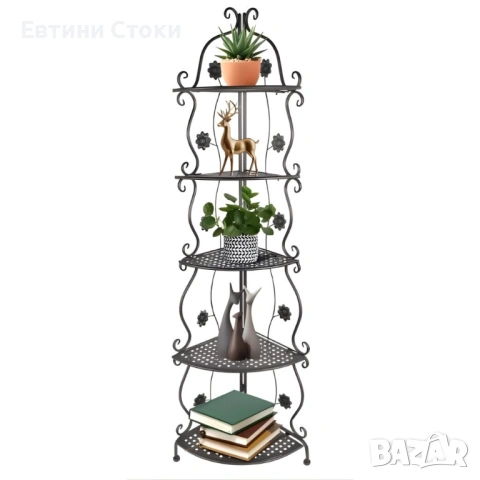 Ъглов дизайнерски рафт за модерен интериор, снимка 3 - Етажерки - 53299716