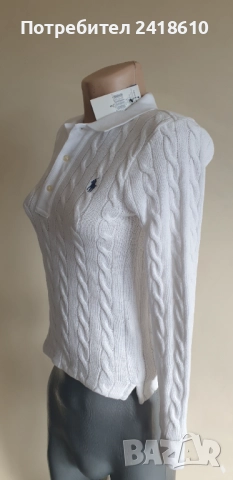 POLO Ralph Lauren Cable Pima Cotton  Size S  НОВО!  ОРИГИНАЛ! Дамски Пуловер!, снимка 3 - Блузи с дълъг ръкав и пуловери - 52547431