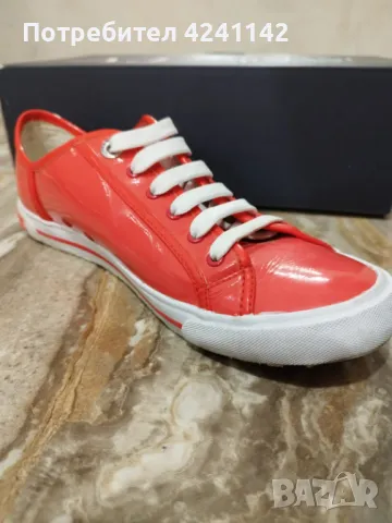 Armani обувки розови / rosso anguria дамски, снимка 3 - Маратонки - 47300863