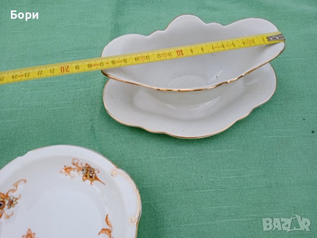 Стар немски порцелан сосиера,купа, снимка 7 - Чинии - 36762218