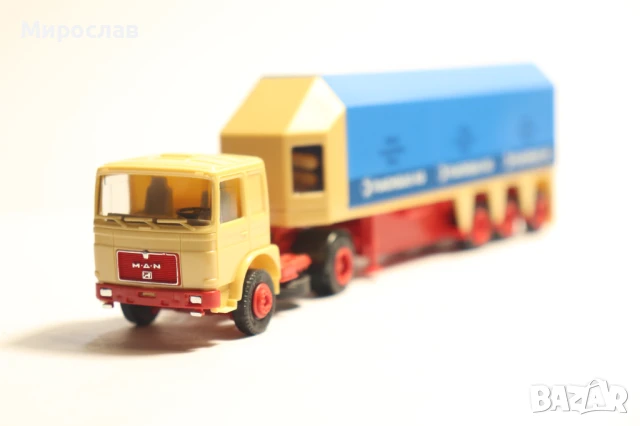 HERPA H0 1/87 MAN КАМИОН МОДЕЛ ТРАНСПОРТ НА СТЪКЛО, снимка 2 - Колекции - 50964939