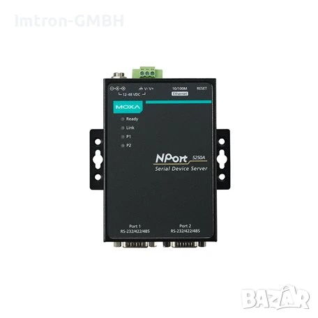 Конвертор NPort 5250A 2-портов RS-232/422/485 Сериен към Ethernet конвертор - защита от пренапреже, снимка 3 - Друга електроника - 50816178