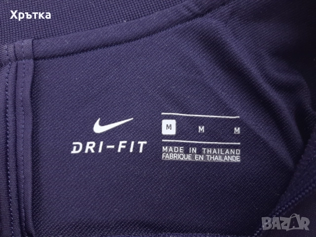 Nike FC Barcelona - Оригинална мъжка спортна блуза с цип р-р S-M, снимка 9 - Блузи - 52653594