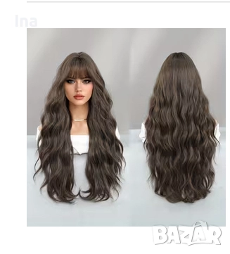 Кестенява дулга перука 