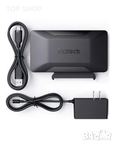 USB 3.2 Gen 2 SATA адаптер за 2,5/3,5 инча SSD/HDD с двупосочен трансфер, UA1006, снимка 4 - Друга електроника - 48724011