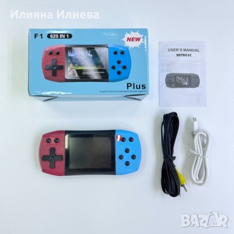 Преносима игрова конзола F1 620 вградени игри, снимка 3 - Други игри и конзоли - 44294893