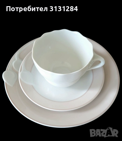 Hutschenreuther Chloe порцелвнов комплект за кафе, чай Германия, снимка 9 - Сервизи - 52560846