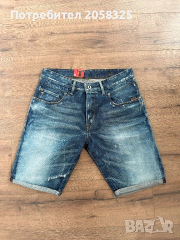 Оригинални мъжки дънкови къси гащи G-STAR - W33, снимка 8 - Къси панталони - 53976358