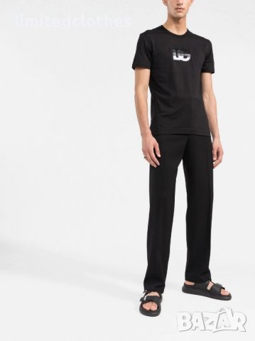 Dolce & Gabbana DG Embroidered Patch Logo Мъжка Тениска size 48 (S/M), снимка 7 - Тениски - 40102853