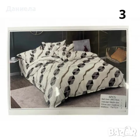 спален комплект от 6 части, снимка 3 - Спално бельо - 49330683