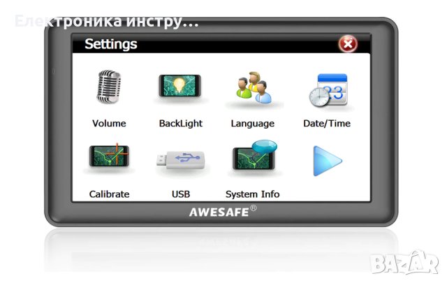 Навигация AWESAFE 7 инча 3D карта GPS Navitel Карта за камиони Безплатни актуализации Bluetooth AVIN, снимка 8 - Аксесоари и консумативи - 40177346