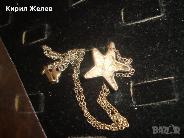 СРЕБЪРНА МОРСКА ЗВЕЗДА АРТ МЕДАЛЬОН СРЕБРО 925 с КРАСИВ ЦИРКОН А76761, снимка 4 - Колиета, медальони, синджири - 30496717