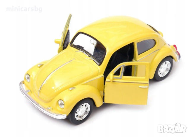 1:34 Метални колички: Volkswagen Beetle - Welly, снимка 3 - Колекции - 44614733