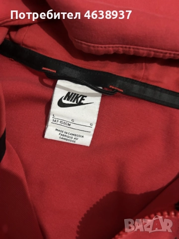 Суичър Nike tech fleece , снимка 2 - Детски анцузи и суичери - 56467883