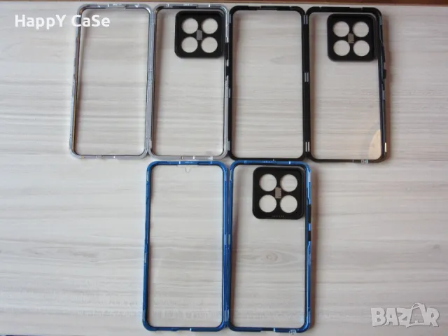 Xiaomi 14T / 14T Pro / 12 / 12X / Двоен 360 градуса магнитен кейс калъф с камера протектор, снимка 4 - Калъфи, кейсове - 35550301