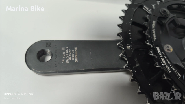 Шосеен курбел Shimano Ultegra 6800 с овални плочи Rotor QRings Qarbon| 172.5, снимка 8 - Части за велосипеди - 52932828