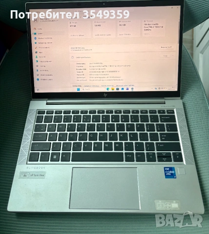 HP EliteBook 830 G8 | i7-1165G7 | 16GB RAM | 512GB SSD | Face ID | ТОП състояние, снимка 4 - Лаптопи за работа - 54163103